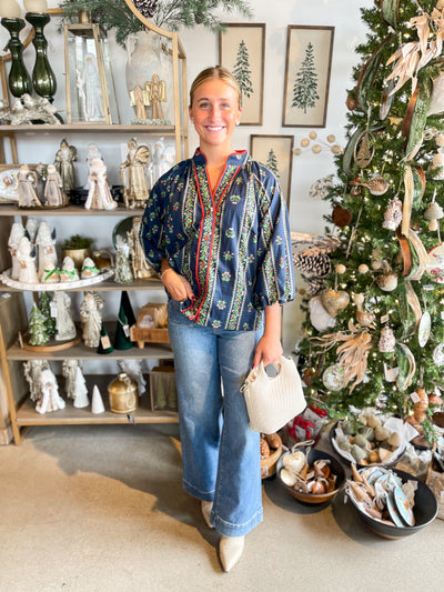 Umgee Navy Jalen Top