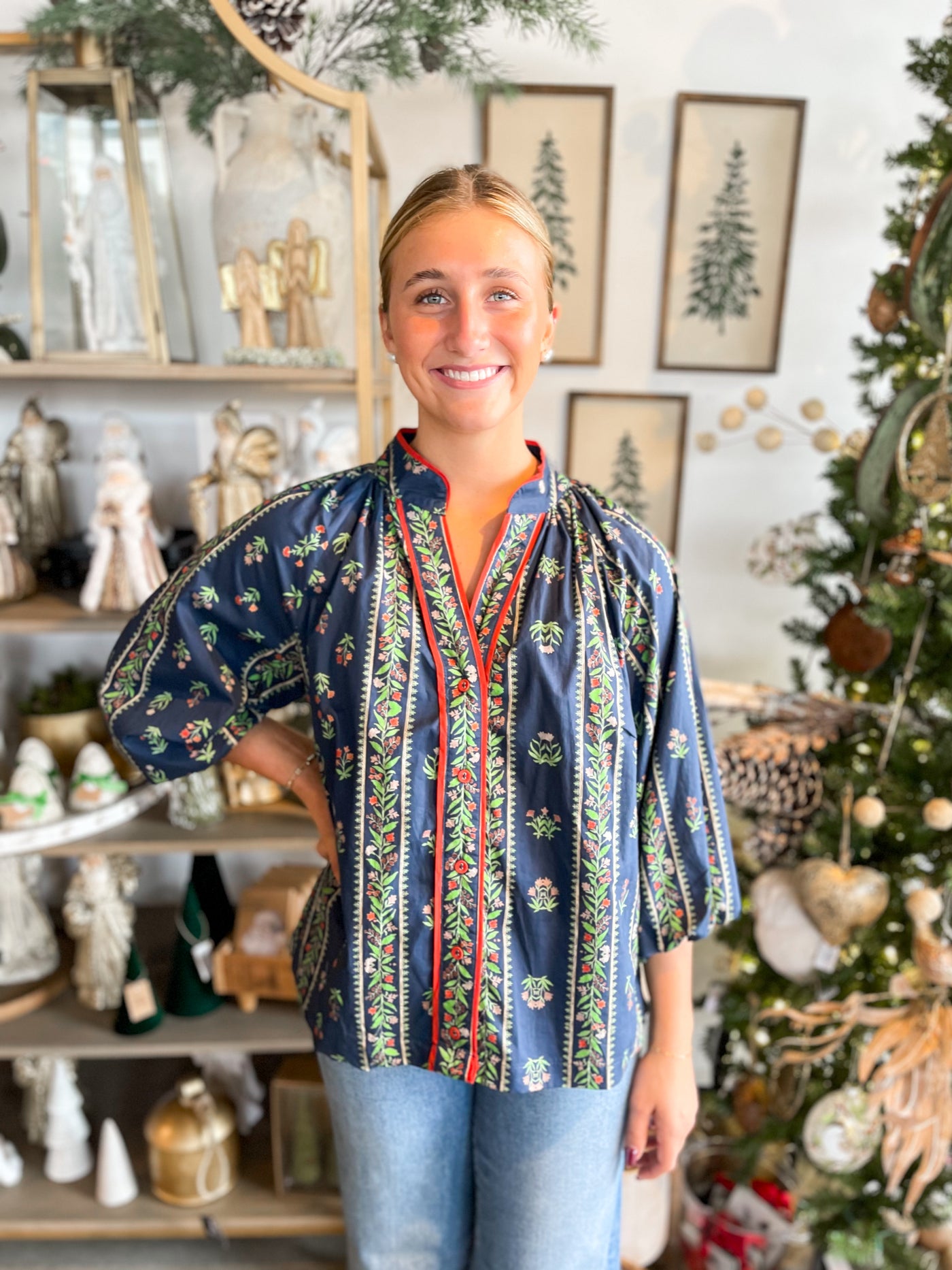 Umgee Navy Jalen Top