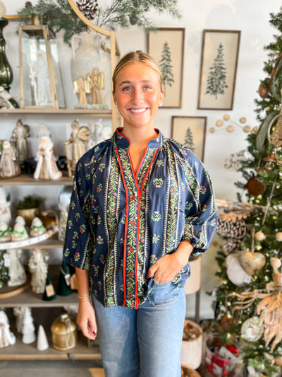 Umgee Navy Jalen Top