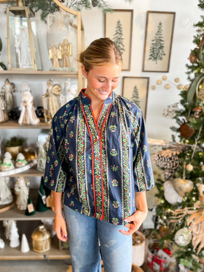 Umgee Navy Jalen Top