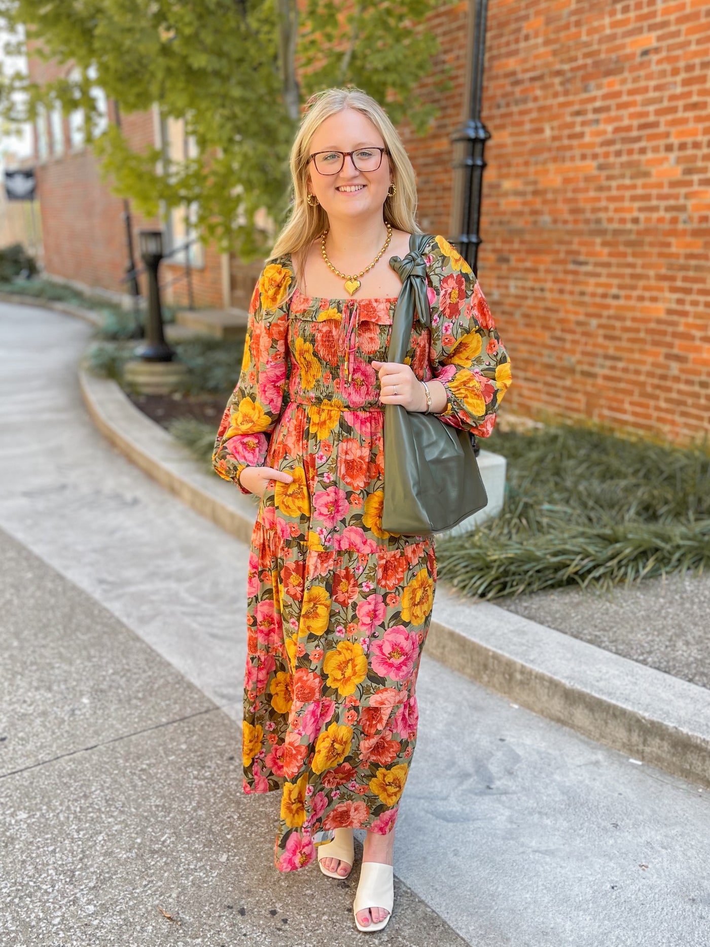Sage Multi Floral Maxi