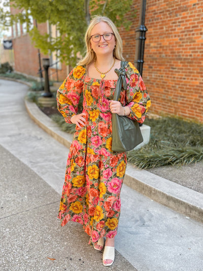 Sage Multi Floral Maxi