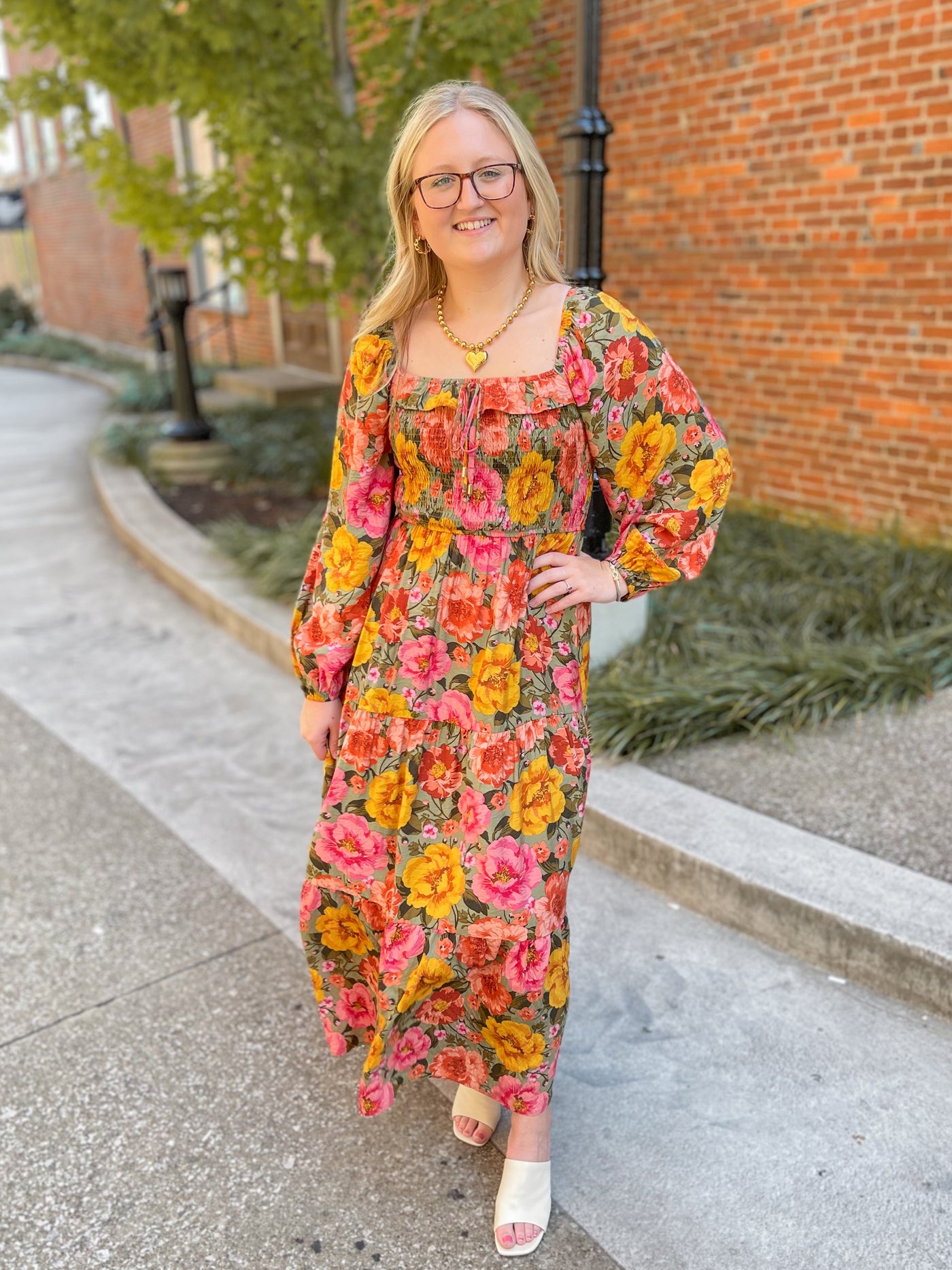 Sage Multi Floral Maxi