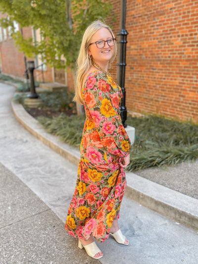Sage Multi Floral Maxi