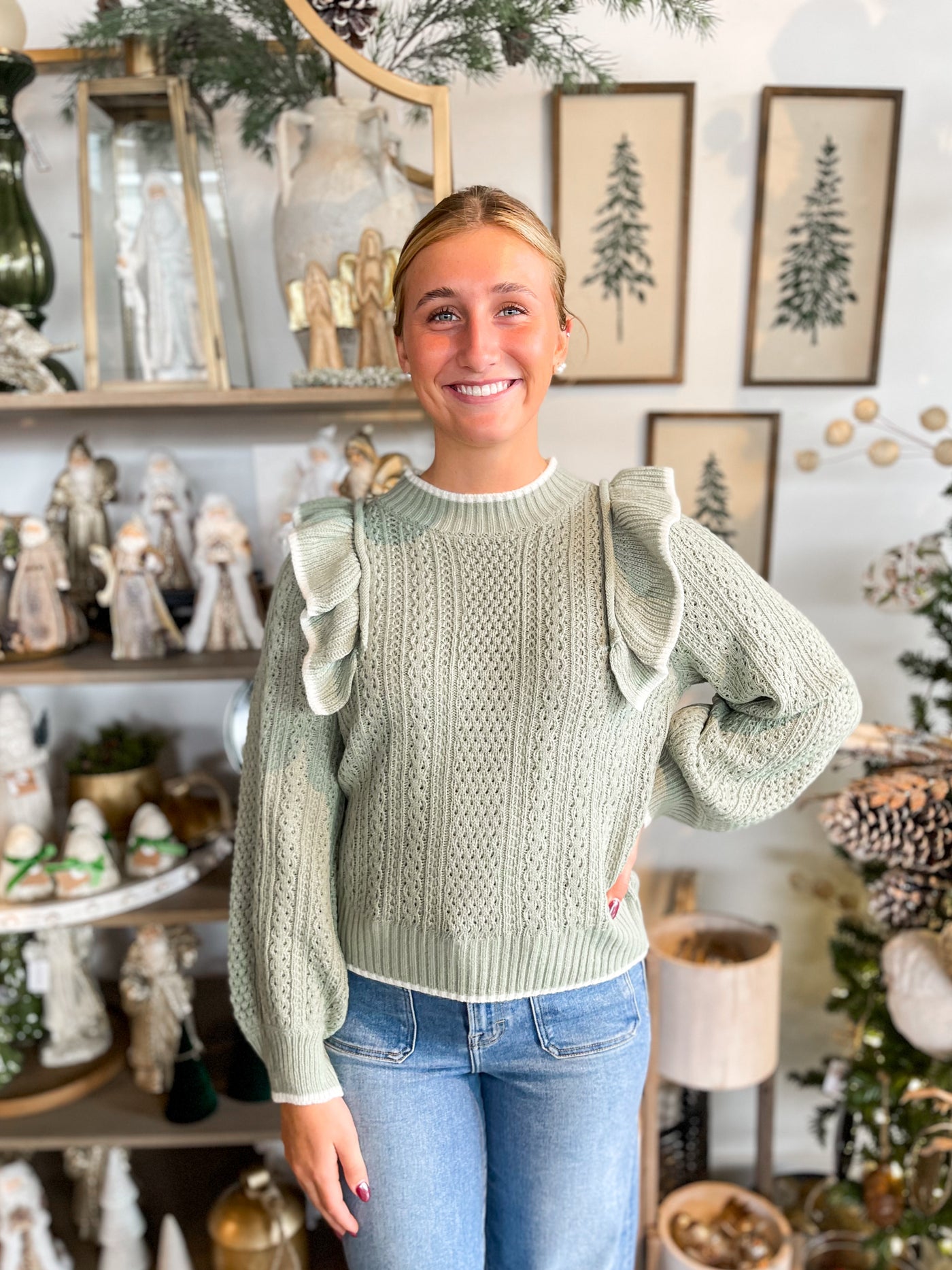 Umgee Sage Penni Sweater