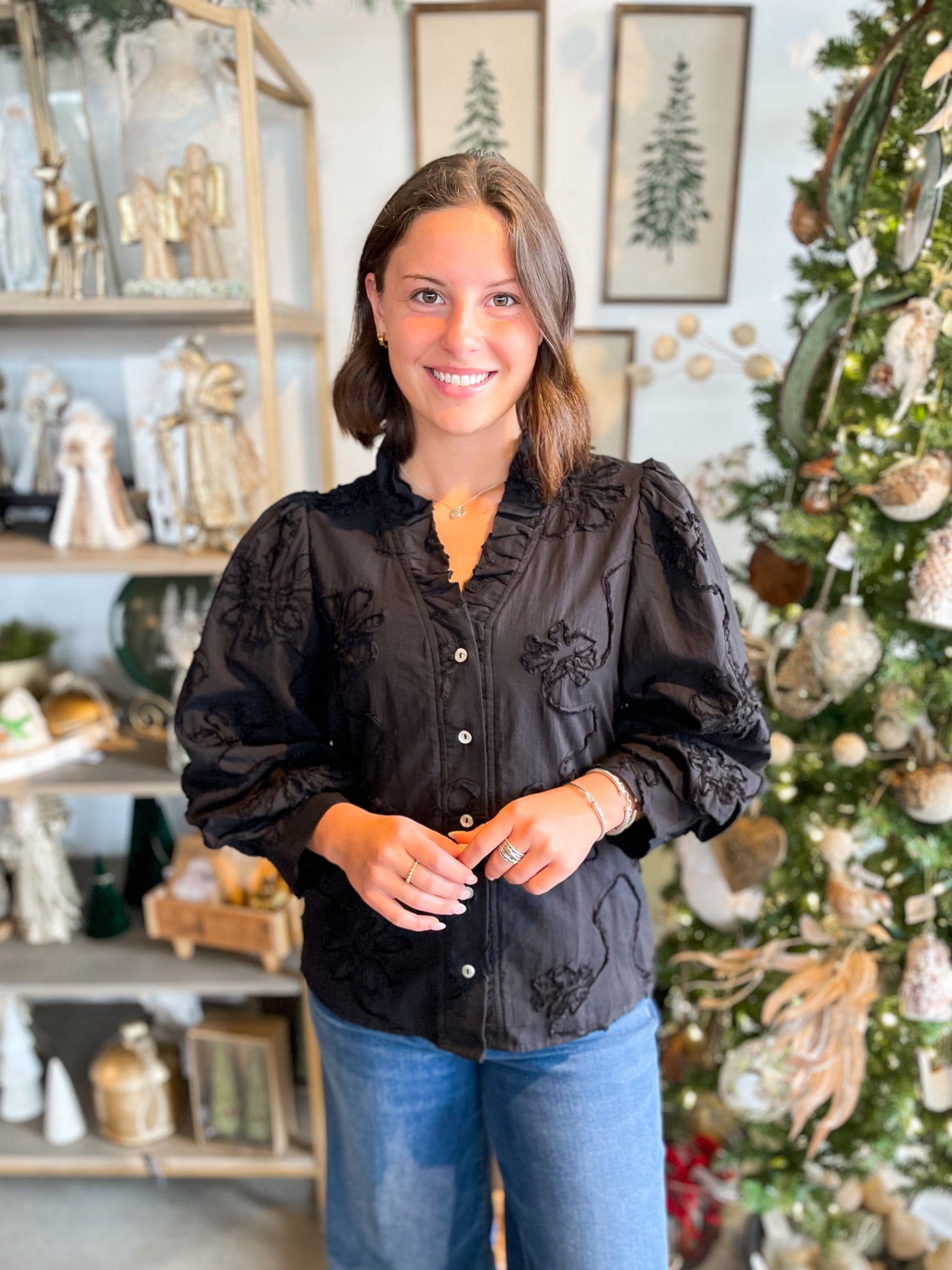 Jodifl Black Reece Top