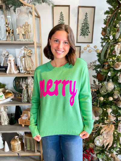 Green Merry Sweater