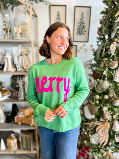 Green Merry Sweater