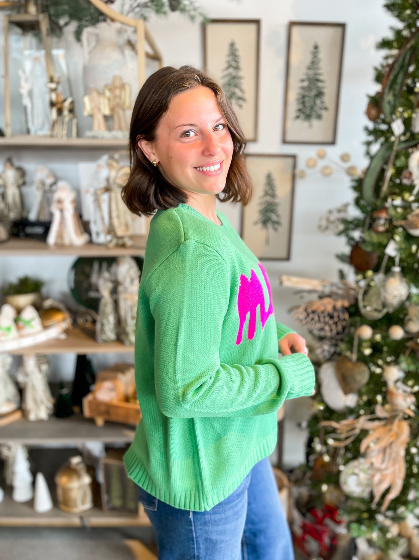 Green Merry Sweater