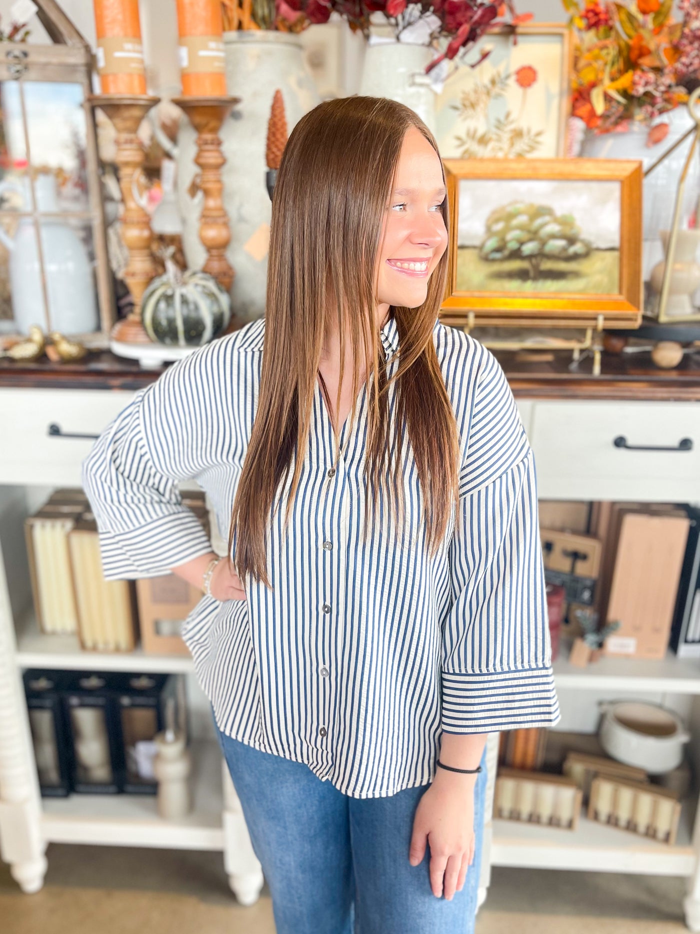Entro Indigo Abigail Top