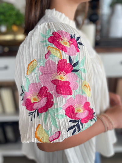 Ivory Embroidery Shaun Top