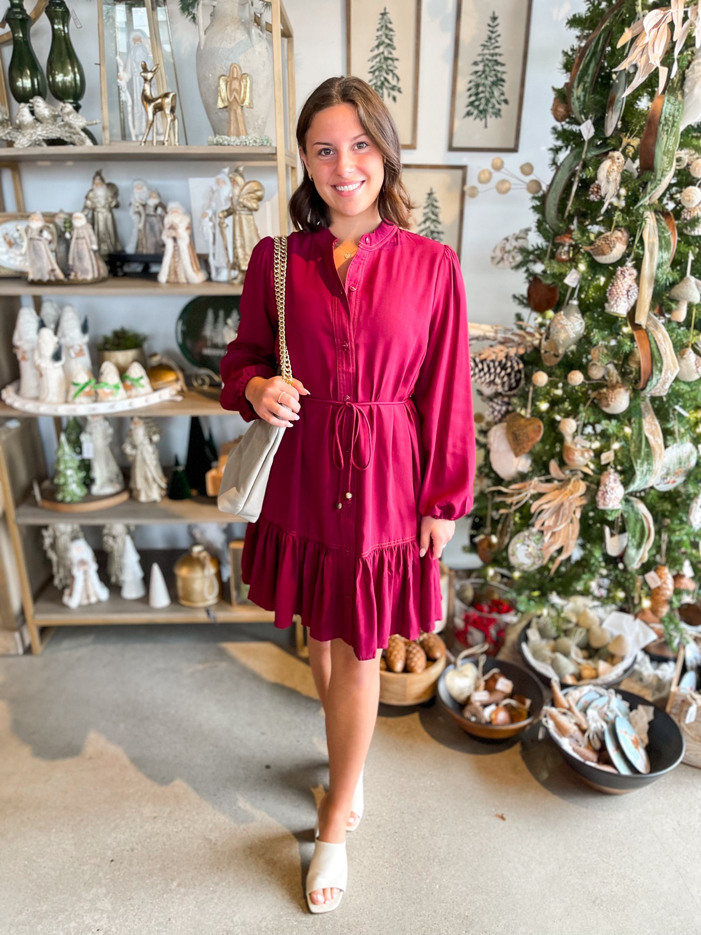 Umgee Sangria Jessica Dress
