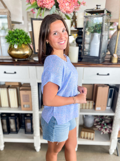 Periwinkle Lightweight Dinah Top