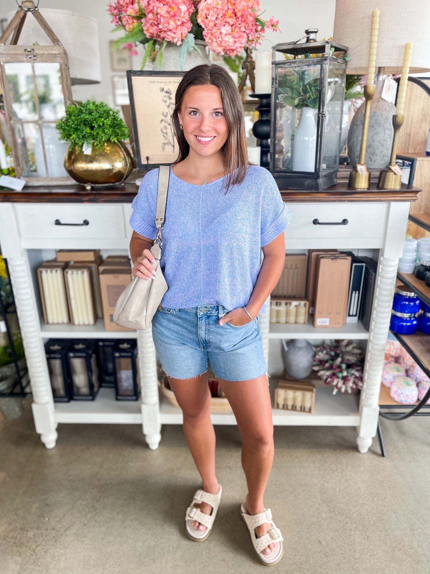 Periwinkle Lightweight Dinah Top
