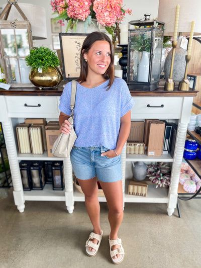 Periwinkle Lightweight Dinah Top