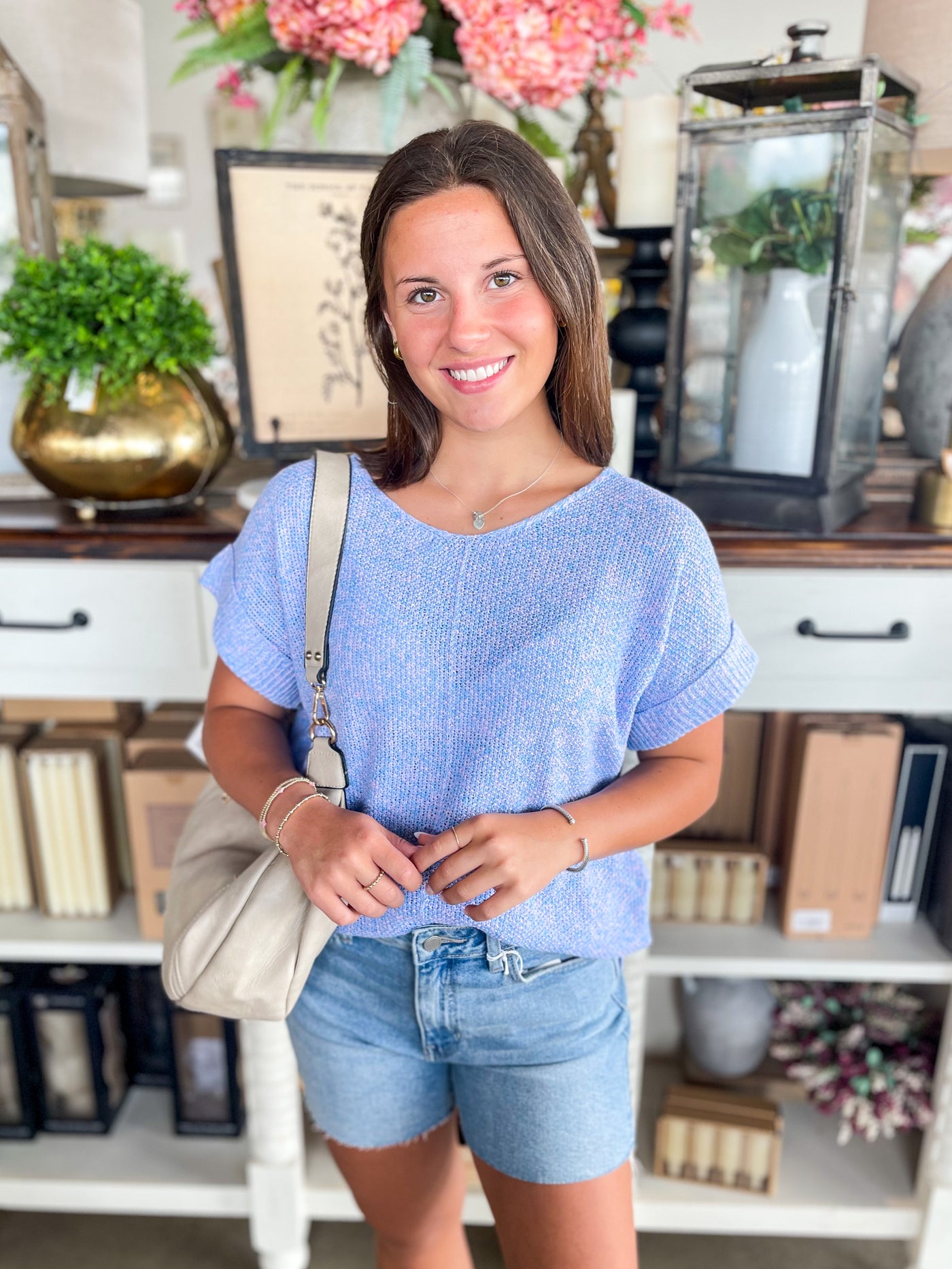 Periwinkle Lightweight Dinah Top