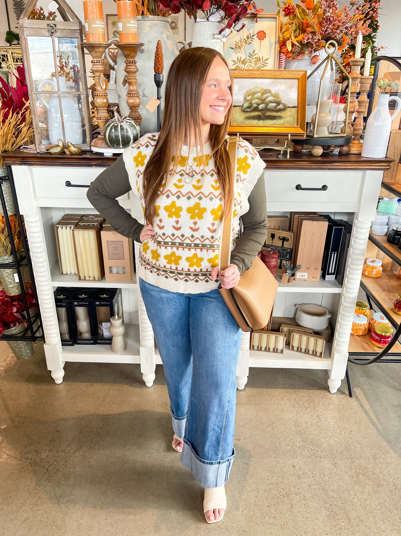 Umgee Cream Mix Dyan Vest