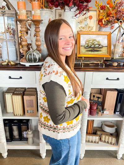 Umgee Cream Mix Dyan Vest