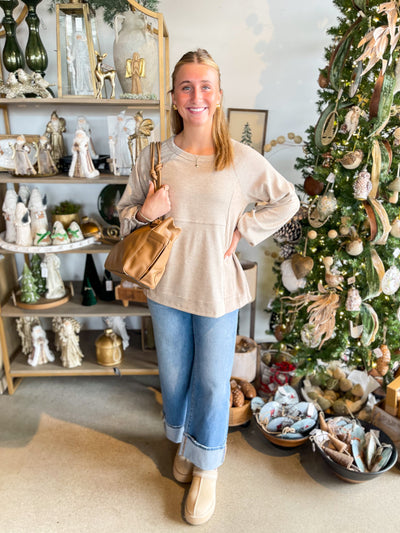 Beige White Susie Top