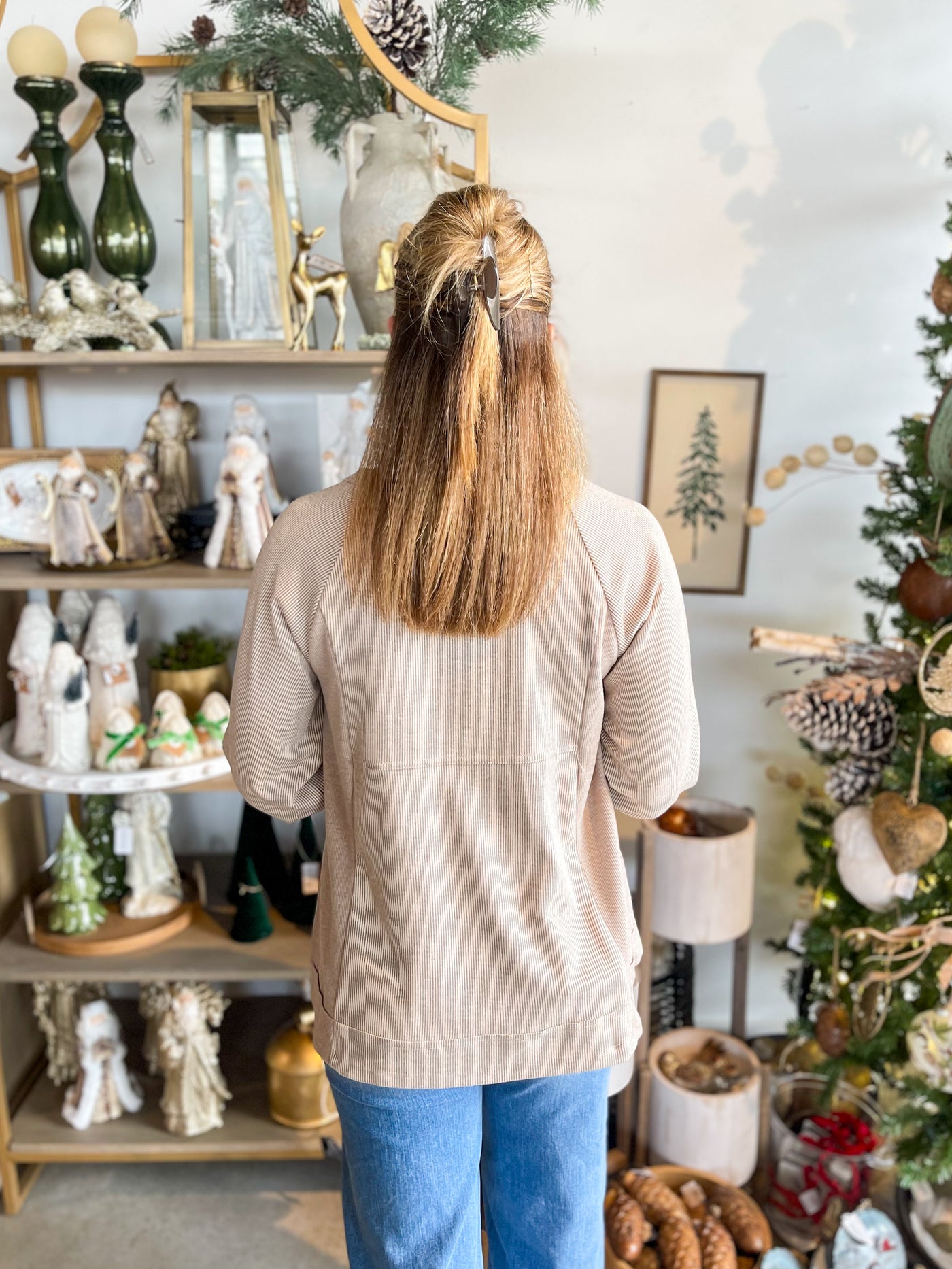 Beige White Susie Top
