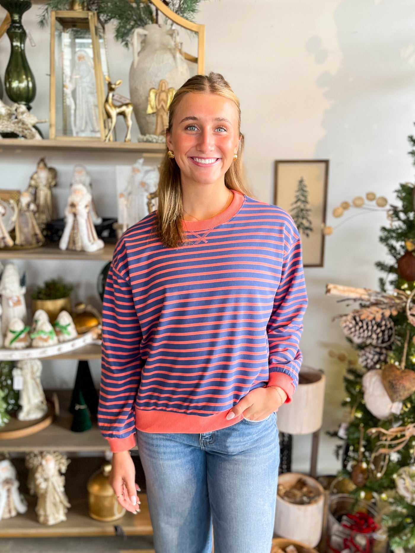 Jodifl Ink Blue Tristan Top