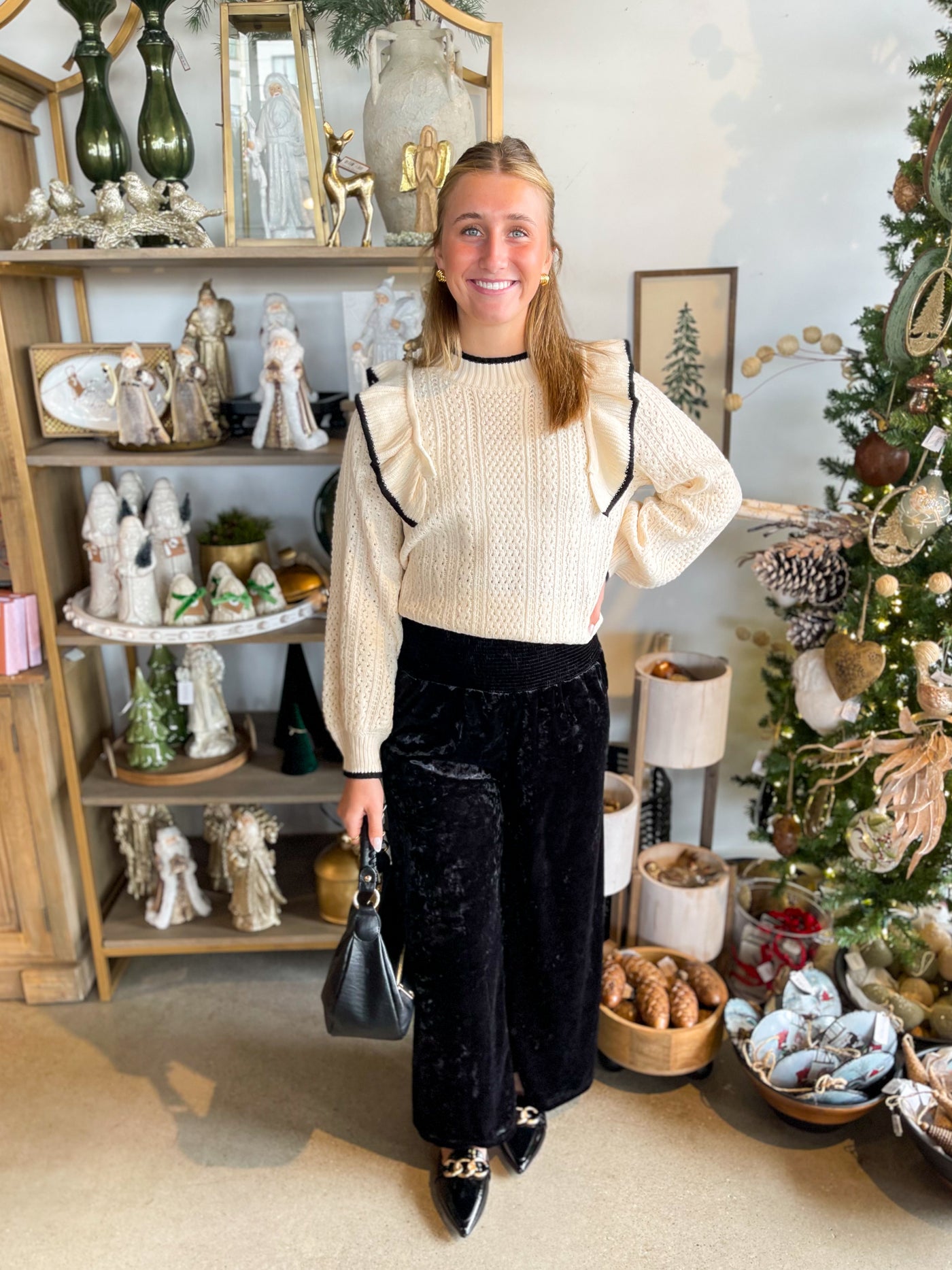 Umgee Cream Penni Sweater