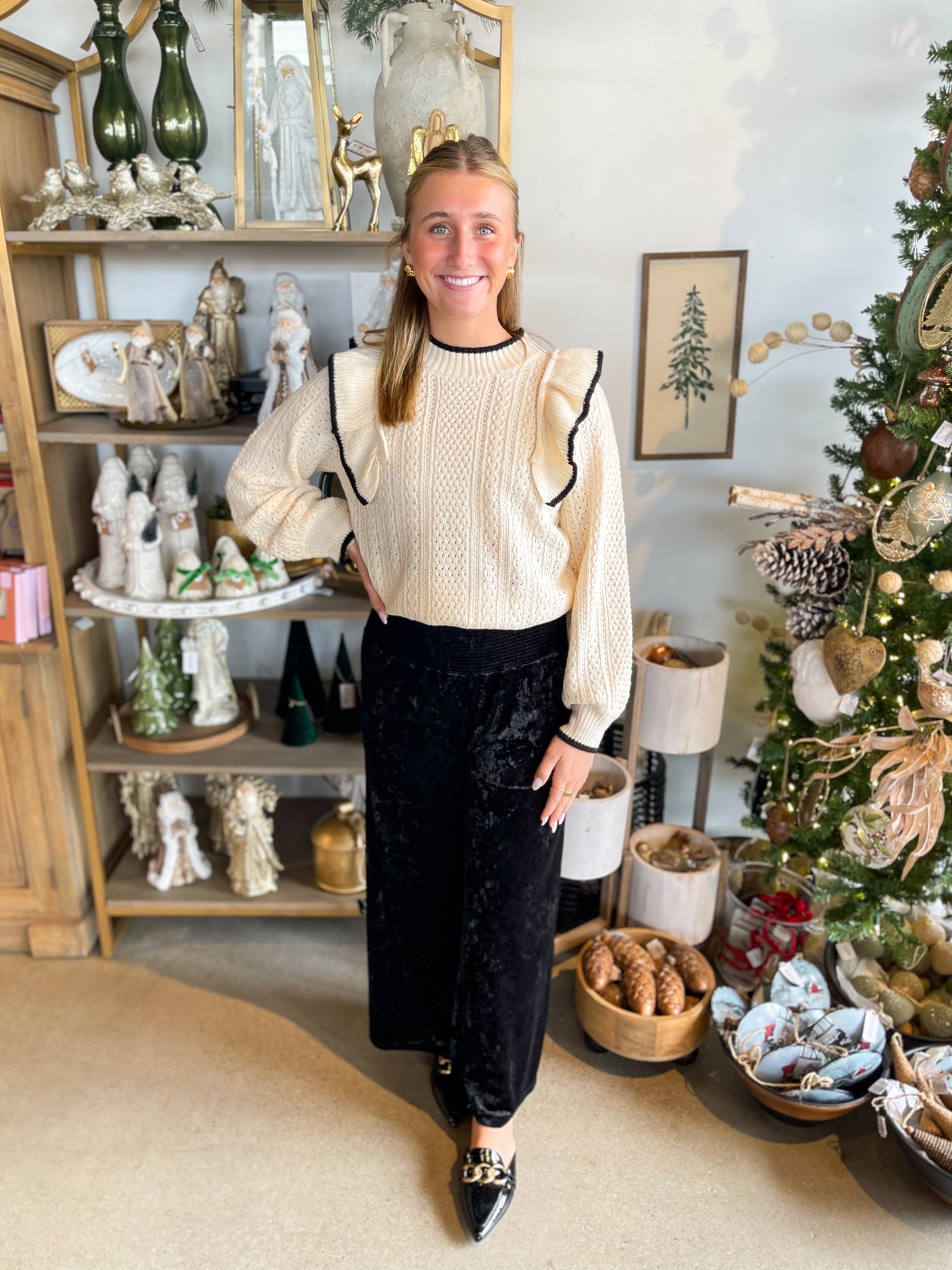 Umgee Cream Penni Sweater