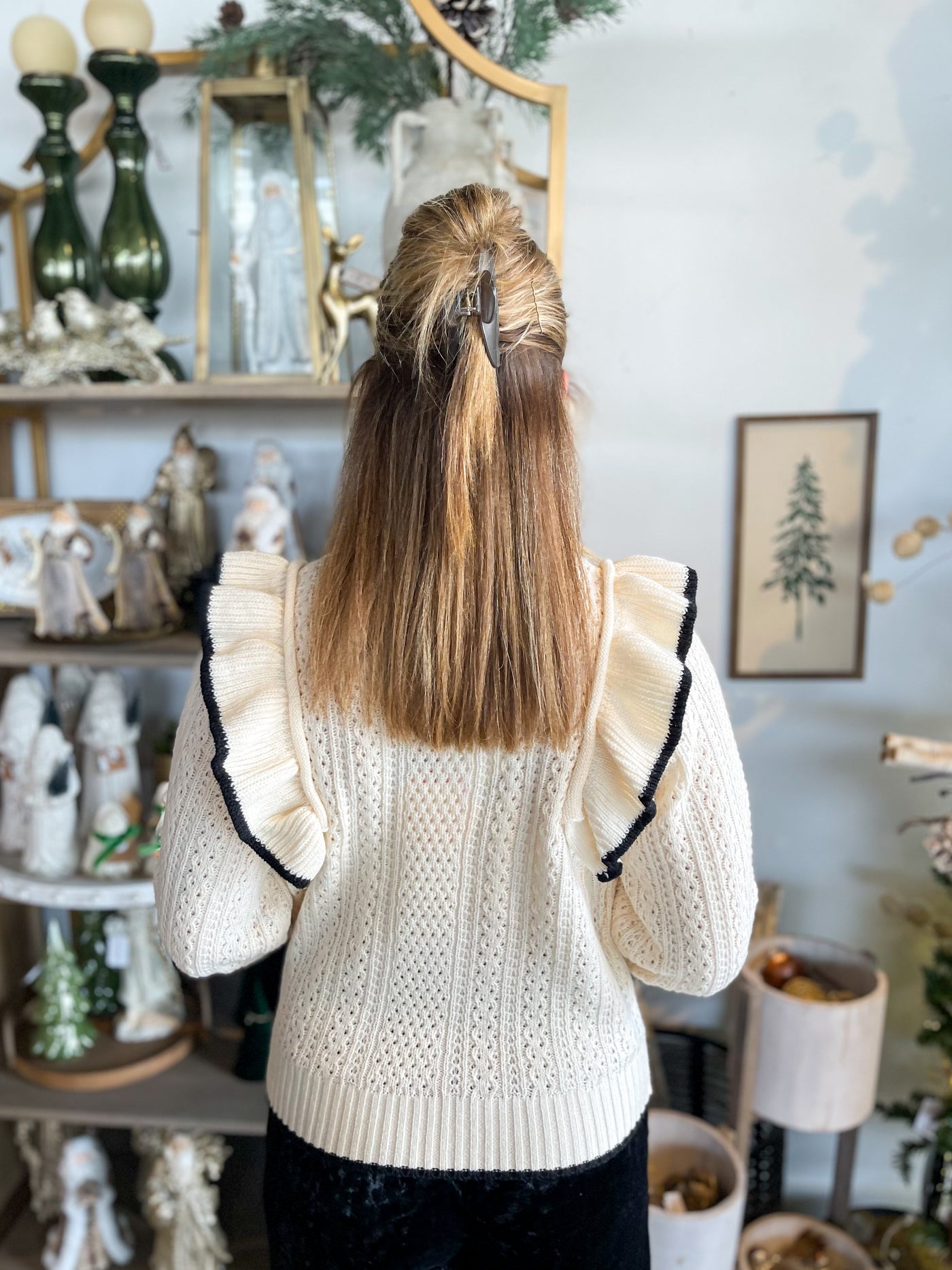 Umgee Cream Penni Sweater