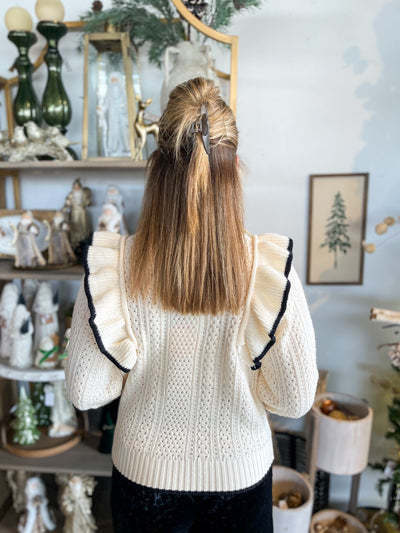 Umgee Cream Penni Sweater