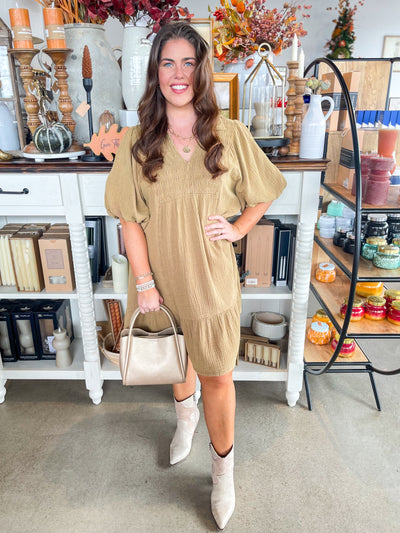 Umgee Latte Susan Dress
