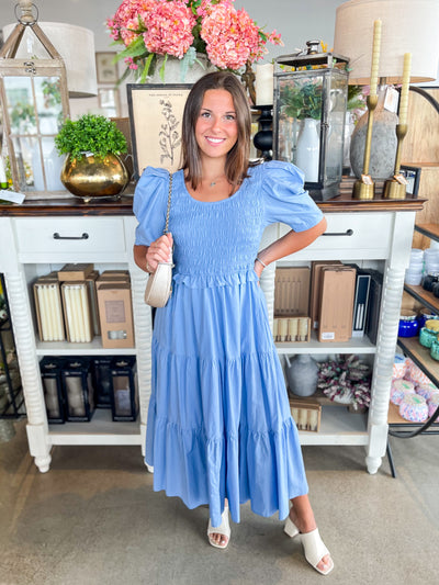 Eryn Dusty Blue Dress
