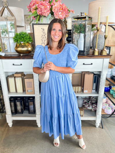 Eryn Dusty Blue Dress