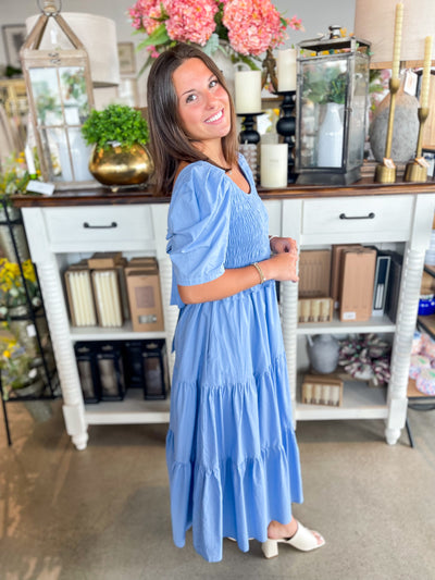 Eryn Dusty Blue Dress