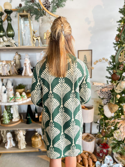 Umgee Forest Green Andi Sweater Dress