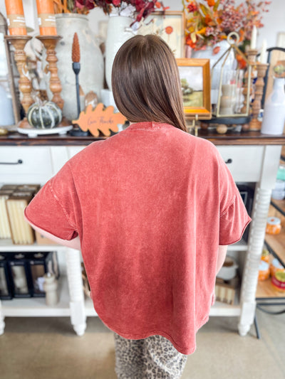 Burnt Orange Beasley Top