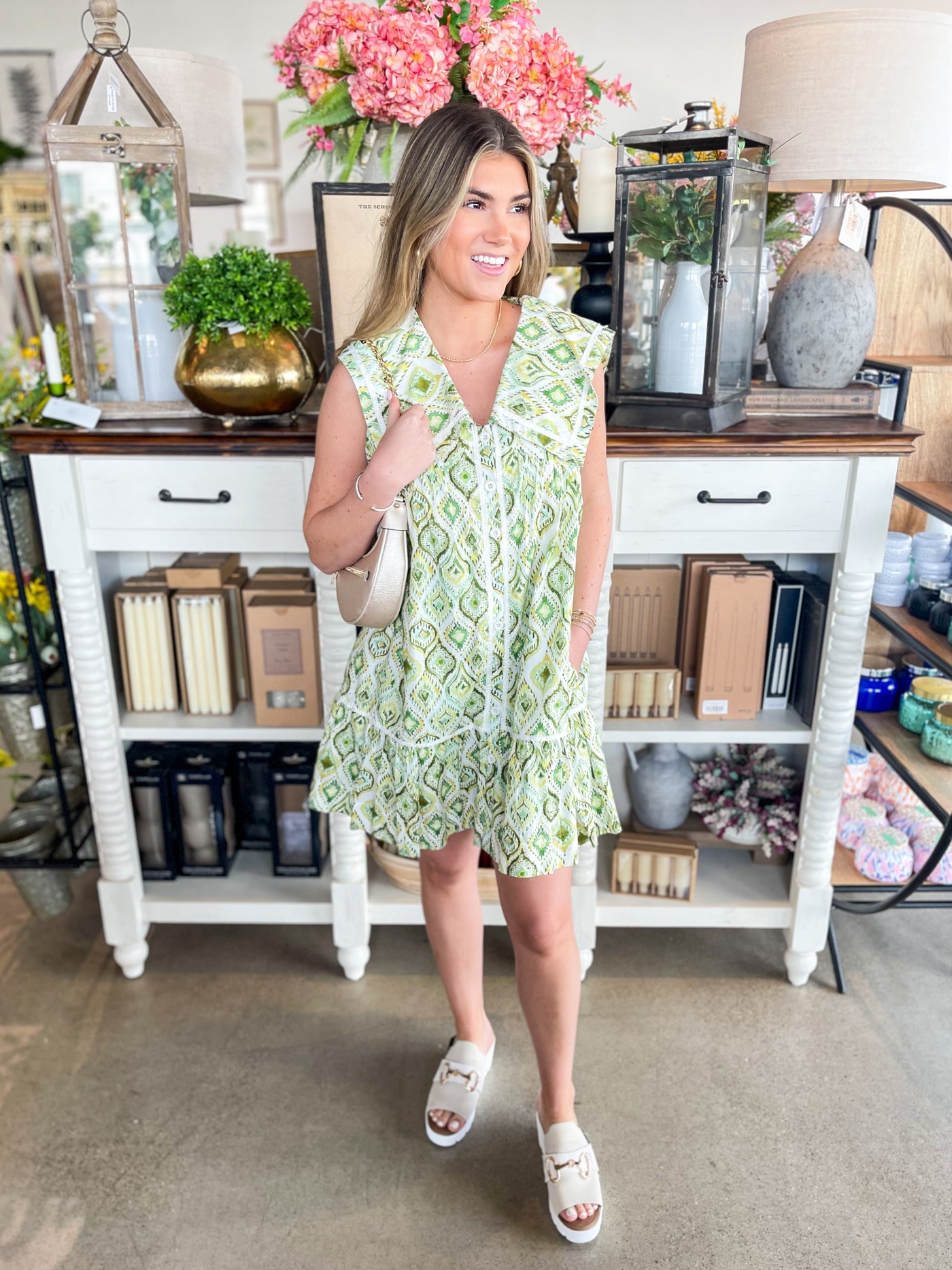 Green Mix Kylie Dress