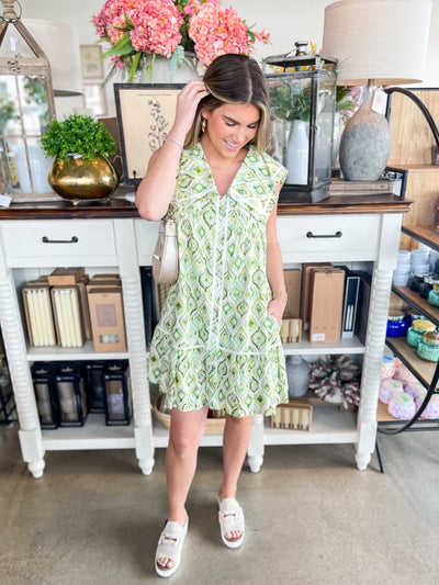 Green Mix Kylie Dress