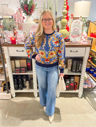 Voy MultiColor Printed Saeater