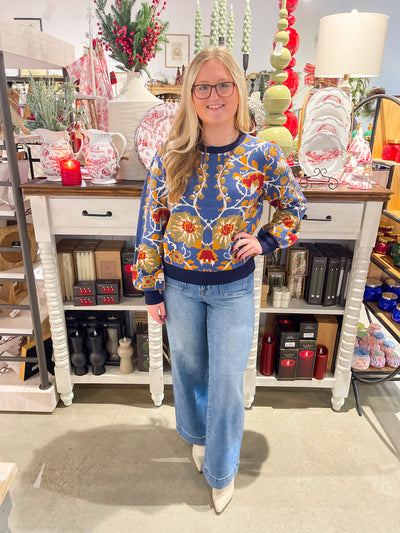 Voy MultiColor Printed Saeater