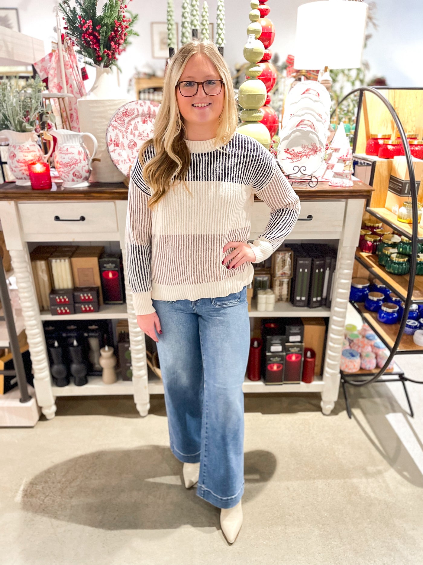 Multi Stripe Polly Sweater
