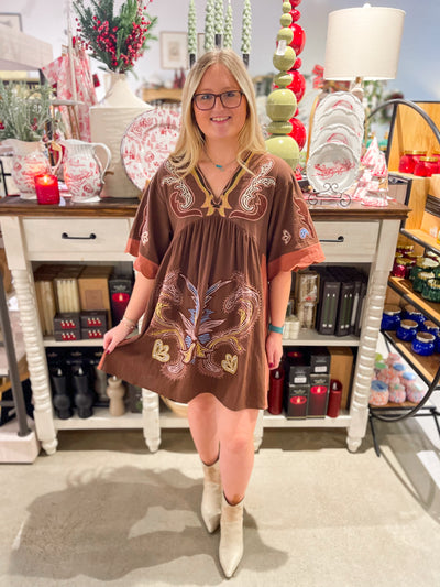 Umgee Brown Hayley Dress
