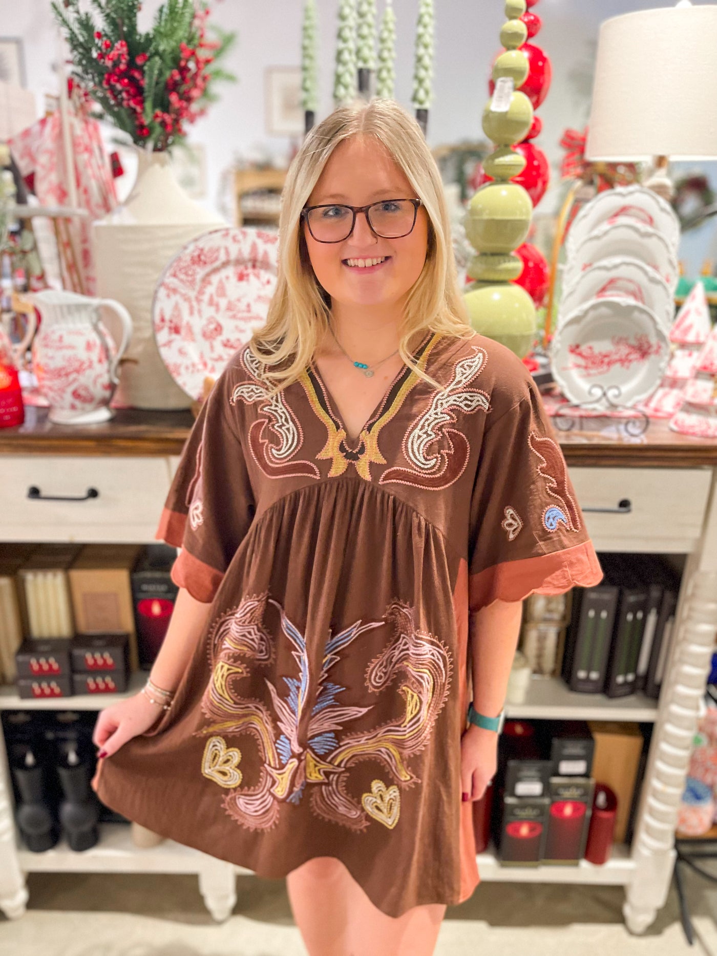 Umgee Brown Hayley Dress