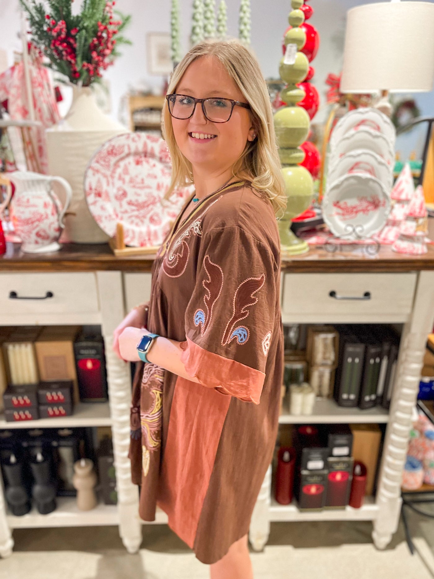 Umgee Brown Hayley Dress