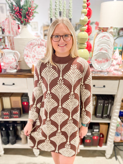 Umgee Brown Andi Sweater Dress