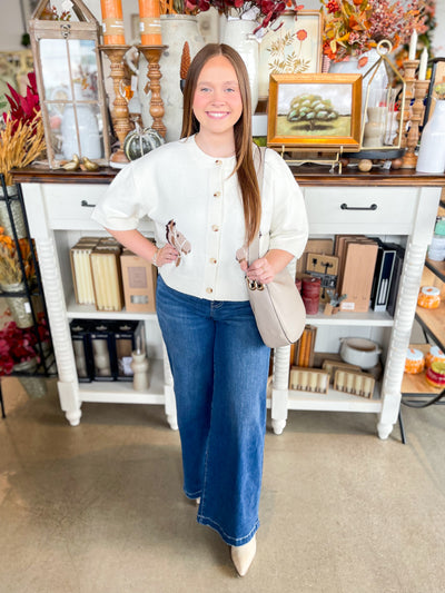 Entro Cream Horse Sweater