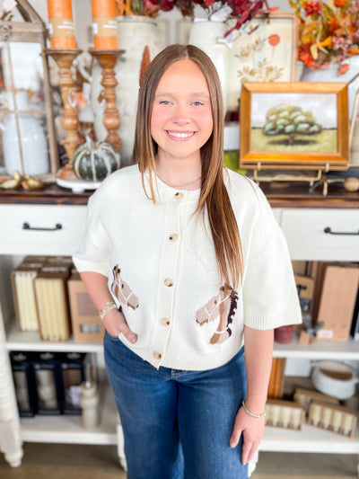 Entro Cream Horse Sweater