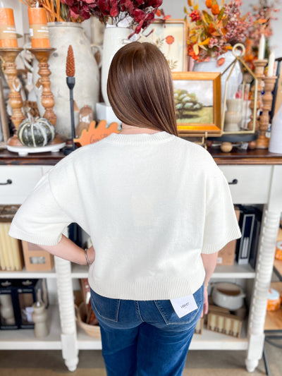 Entro Cream Horse Sweater