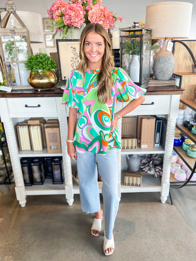 Jodifl Kelly Green Lauren Top