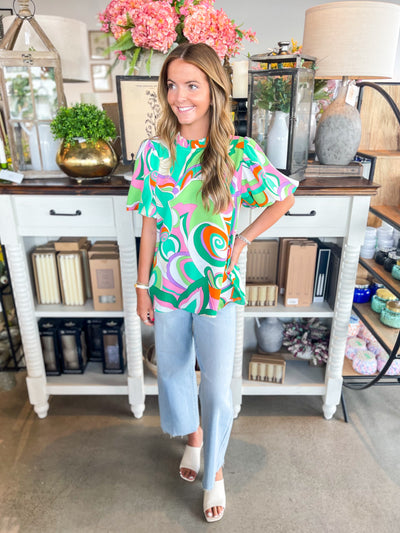 Jodifl Kelly Green Lauren Top