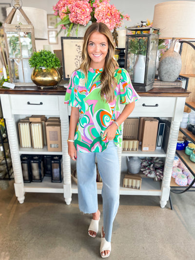 Jodifl Kelly Green Lauren Top